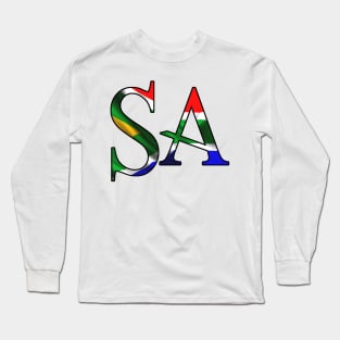 South Africa  flag SA Long Sleeve T-Shirt